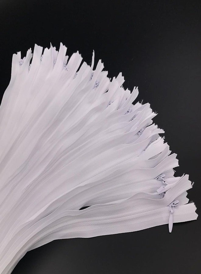 Aakriti Invisible Nylon Zippers for Sewing, Zipper Supplies Nylon Concealed Invisible Hidden Zipper for Boutique High Fashion Export Garment Dressmaking (White, 18 Inch, 24 Pcs) - Image 5